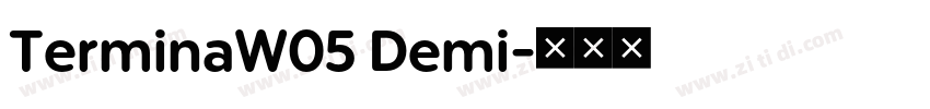 TerminaW05 Demi字体转换